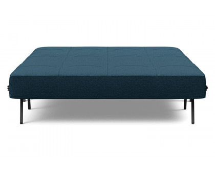 Innovation Living Cubed Full Size Sofa Bed with Chrome legs - 580 Argus Navy Blue