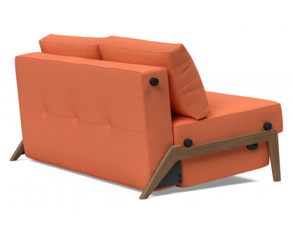 Innovation Living Cubed Full Size Sofa Bed with Dark Wood Legs - 581 Argus Rust