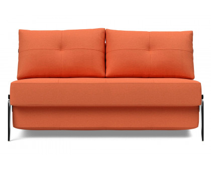 Innovation Living Cubed Full Size Sofa Bed with Alu Legs - 581 Argus Rust