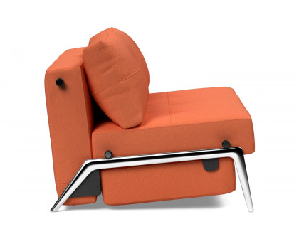 Innovation Living Cubed Full Size Sofa Bed with Alu Legs - 581 Argus Rust