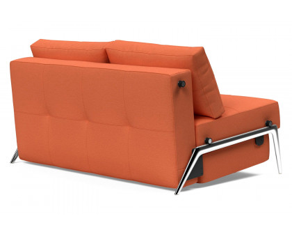 Innovation Living Cubed Full Size Sofa Bed with Alu Legs - 581 Argus Rust