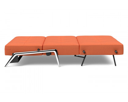 Innovation Living Cubed Full Size Sofa Bed with Alu Legs - 581 Argus Rust