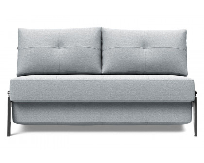 Innovation Living Cubed Full Size Sofa Bed with Chrome legs - 583 Argus Gray