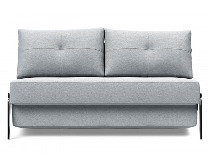 Innovation Living Cubed Full Size Sofa Bed with Alu Legs - 583 Argus Gray