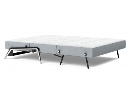 Innovation Living Cubed Full Size Sofa Bed with Alu Legs - 583 Argus Gray