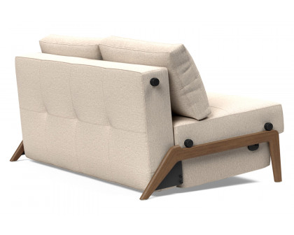 Innovation Living Cubed Full Size Sofa Bed with Dark Wood Legs - 584 Argus Natural