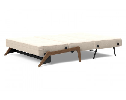 Innovation Living Cubed Full Size Sofa Bed with Dark Wood Legs - 584 Argus Natural