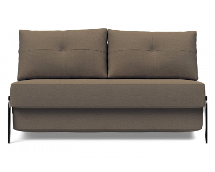 Innovation Living Cubed Full Size Sofa Bed with Alu Legs - 585 Argus Brown