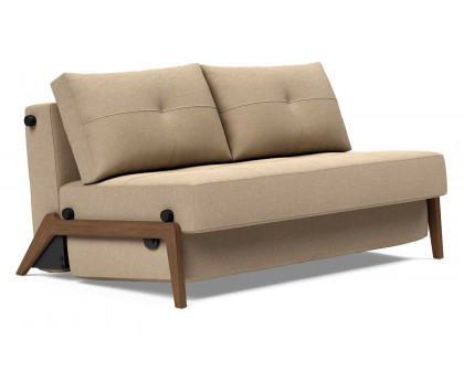 Innovation Living - Cubed Full Size Sofa Bed with Dark Wood Legs