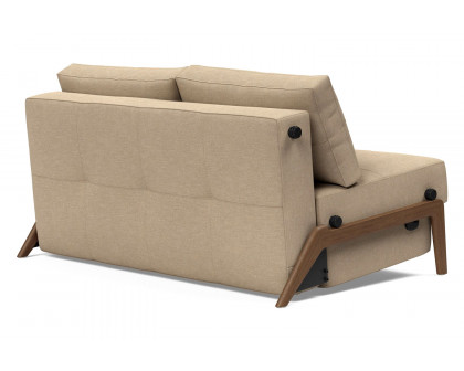 Innovation Living Cubed Full Size Sofa Bed with Dark Wood Legs - 587 Phobos Mocha