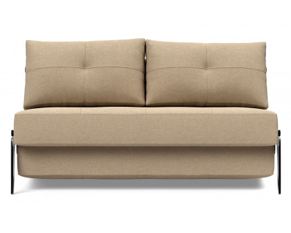 Innovation Living Cubed Full Size Sofa Bed with Alu Legs - 587 Phobos Mocha