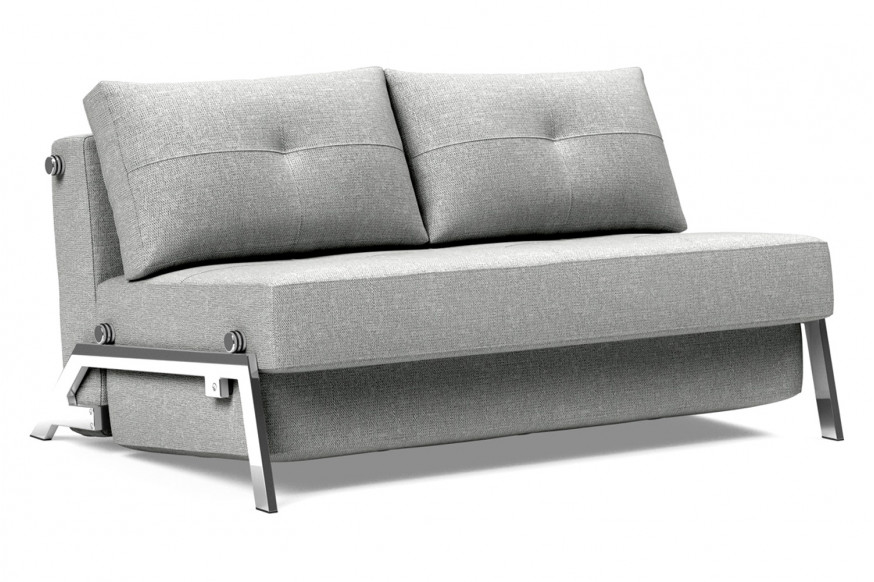 Innovation Living™ Cubed Full Size Sofa Bed with Chrome legs - 590 Micro Check Gray