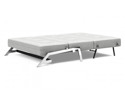 Innovation Living™ Cubed Full Size Sofa Bed with Chrome legs - 590 Micro Check Gray