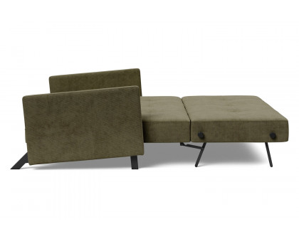 Innovation Living Cubed Queen Size Sofa Bed with Arms - 316 Cordufine Pine Green