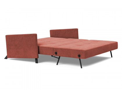 Innovation Living Cubed Queen Size Sofa Bed with Arms - 317 Cordufine Rust