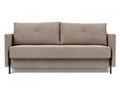 Innovation Living Cubed Queen Size Sofa Bed with Arms - 318 Cordufine Beige