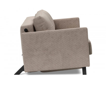 Innovation Living Cubed Queen Size Sofa Bed with Arms - 318 Cordufine Beige