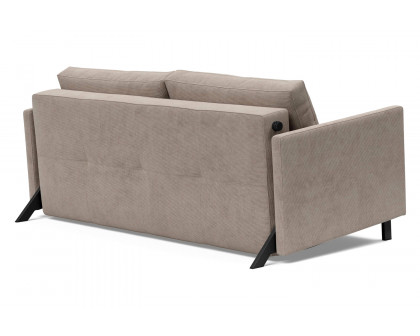 Innovation Living Cubed Queen Size Sofa Bed with Arms - 318 Cordufine Beige