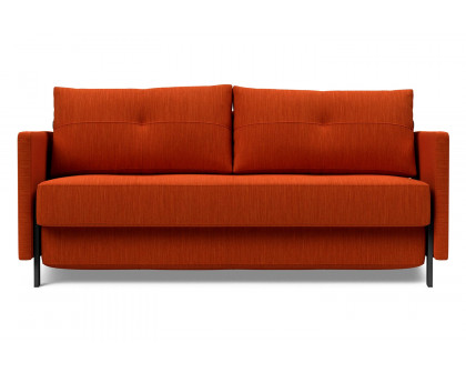 Innovation Living Cubed Queen Size Sofa Bed with Arms - 506 Elegance Paprika