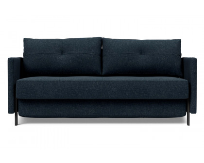 Innovation Living Cubed Queen Size Sofa Bed with Arms - 515 Nist Blue