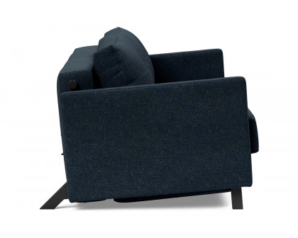 Innovation Living Cubed Queen Size Sofa Bed with Arms - 515 Nist Blue