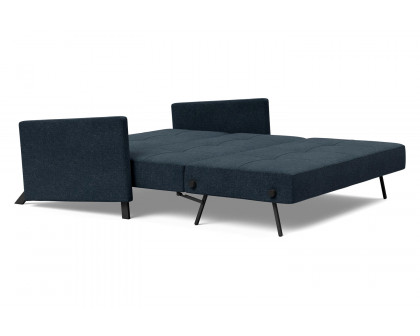 Innovation Living Cubed Queen Size Sofa Bed with Arms - 515 Nist Blue