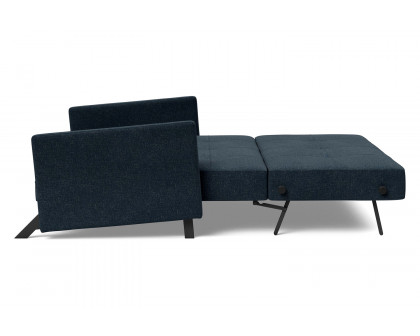 Innovation Living Cubed Queen Size Sofa Bed with Arms - 515 Nist Blue