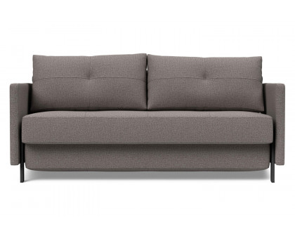 Innovation Living Cubed Queen Size Sofa Bed with Arms - 521 Mixed Dance Gray