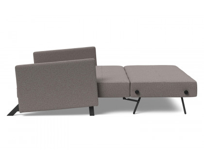 Innovation Living Cubed Queen Size Sofa Bed with Arms - 521 Mixed Dance Gray