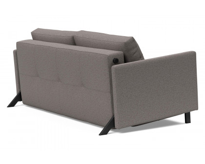 Innovation Living Cubed Queen Size Sofa Bed with Arms - 521 Mixed Dance Gray