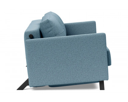 Innovation Living Cubed Queen Size Sofa Bed with Arms - 525 Mixed Dance Light Blue