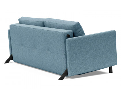 Innovation Living Cubed Queen Size Sofa Bed with Arms - 525 Mixed Dance Light Blue