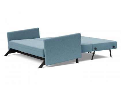 Innovation Living Cubed Queen Size Sofa Bed with Arms - 525 Mixed Dance Light Blue