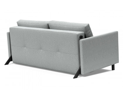 Innovation Living Cubed Queen Size Sofa Bed with Arms - 538 Melange Light Gray