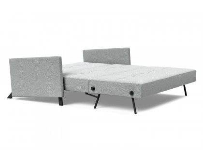 Innovation Living Cubed Queen Size Sofa Bed with Arms - 538 Melange Light Gray