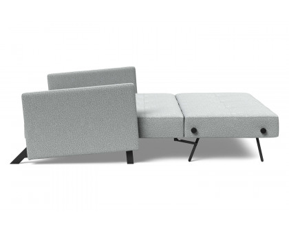 Innovation Living Cubed Queen Size Sofa Bed with Arms - 538 Melange Light Gray