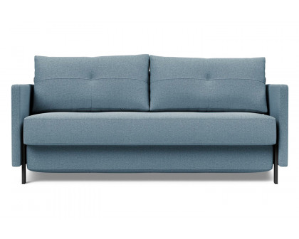 Innovation Living Cubed Queen Size Sofa Bed with Arms - 558 Soft Indigo