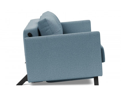 Innovation Living Cubed Queen Size Sofa Bed with Arms - 558 Soft Indigo