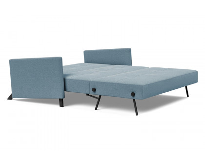 Innovation Living Cubed Queen Size Sofa Bed with Arms - 558 Soft Indigo