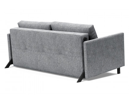 Innovation Living Cubed Queen Size Sofa Bed with Arms - 565 Twist Granite