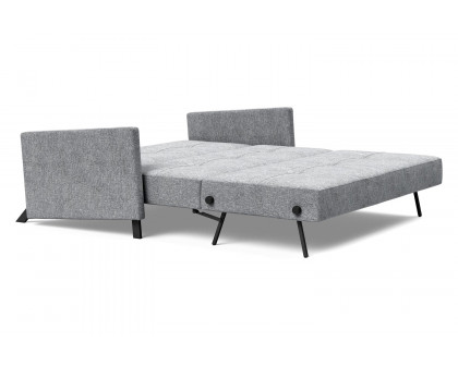 Innovation Living Cubed Queen Size Sofa Bed with Arms - 565 Twist Granite