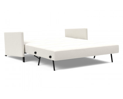 Innovation Living Cubed Queen Size Sofa Bed with Arms - 574 Vivus Dusty Off White