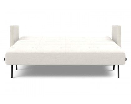 Innovation Living Cubed Queen Size Sofa Bed with Arms - 574 Vivus Dusty Off White