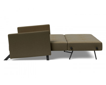 Innovation Living Cubed Queen Size Sofa Bed with Arms - 575 Vivus Dusty Olive