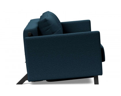 Innovation Living Cubed Queen Size Sofa Bed with Arms - 580 Argus Navy Blue