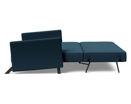 Innovation Living Cubed Queen Size Sofa Bed with Arms - 580 Argus Navy Blue