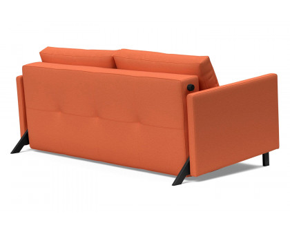 Innovation Living Cubed Queen Size Sofa Bed with Arms - 581 Argus Rust