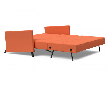 Innovation Living Cubed Queen Size Sofa Bed with Arms - 581 Argus Rust