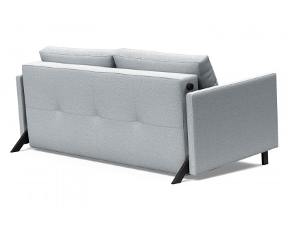 Innovation Living Cubed Queen Size Sofa Bed with Arms - 583 Argus Gray