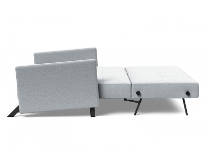 Innovation Living Cubed Queen Size Sofa Bed with Arms - 583 Argus Gray